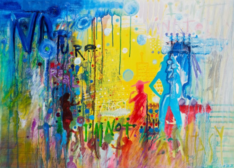 2 Modern People-The Spirit of Young.  75x106cm. Oil and Acrylic on Canvas. 2022.jpg